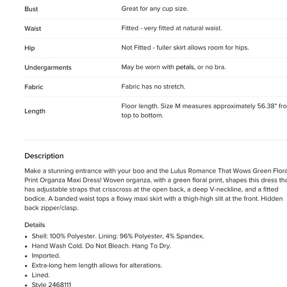 Lulus Romance That Wows Green Floral Print Organza Maxi Dress XL - Picture 8 of 8